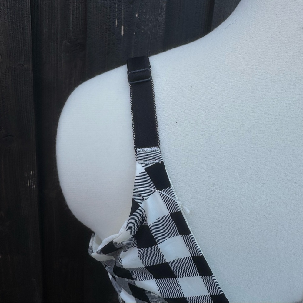 Torrid Curve Black and White Push-Up Bra with Underwire Support - Picture 7 of 12